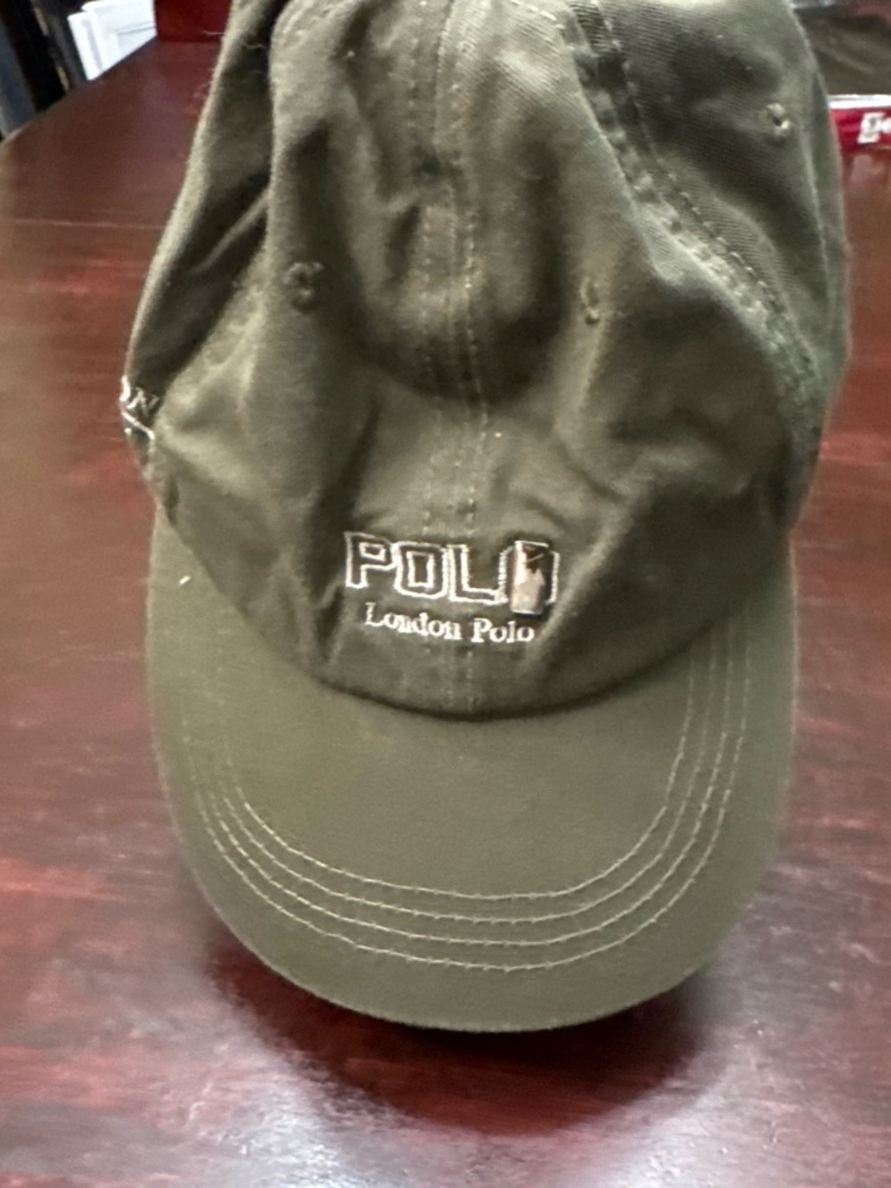 Olive Green Cotton Baseball Cap
